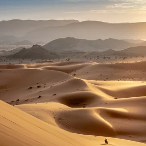 Moto escaping the dunes